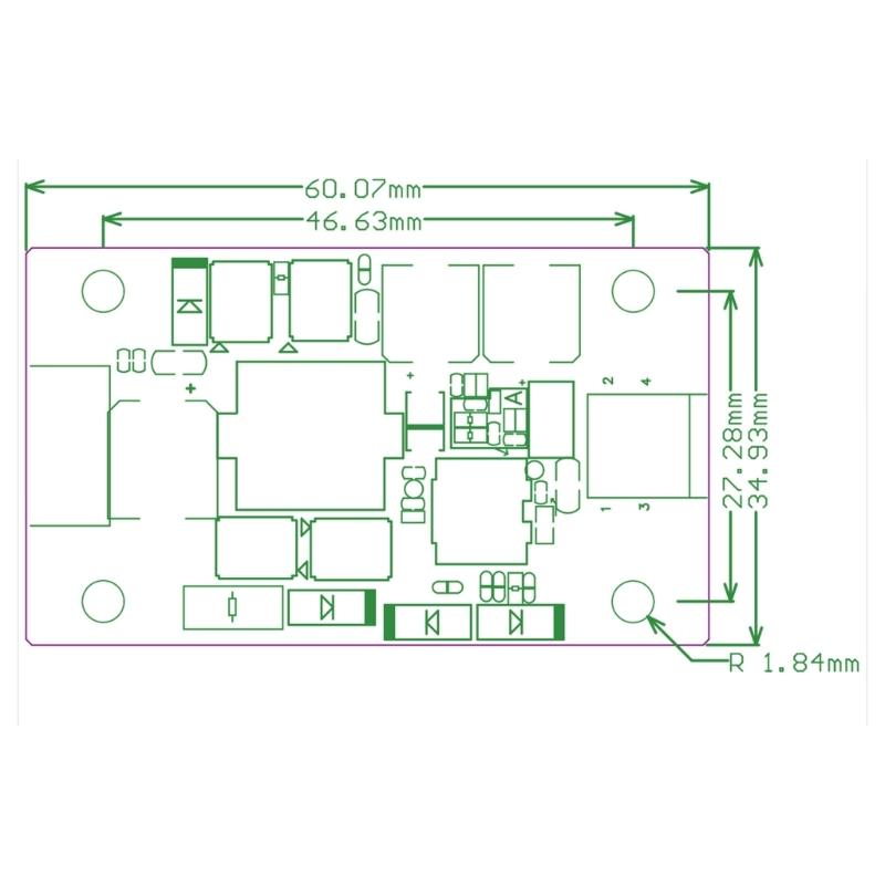 Plastic and Metal Stepping Up Down Voltages Regulator 24V 5A Wide Input Ranges 9-36V for Harsh Environment Use