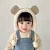 Niedliche Bärenohrmütze Winter Ohrenschutzmütze Weiche Baby Beanie Mütze Kinder