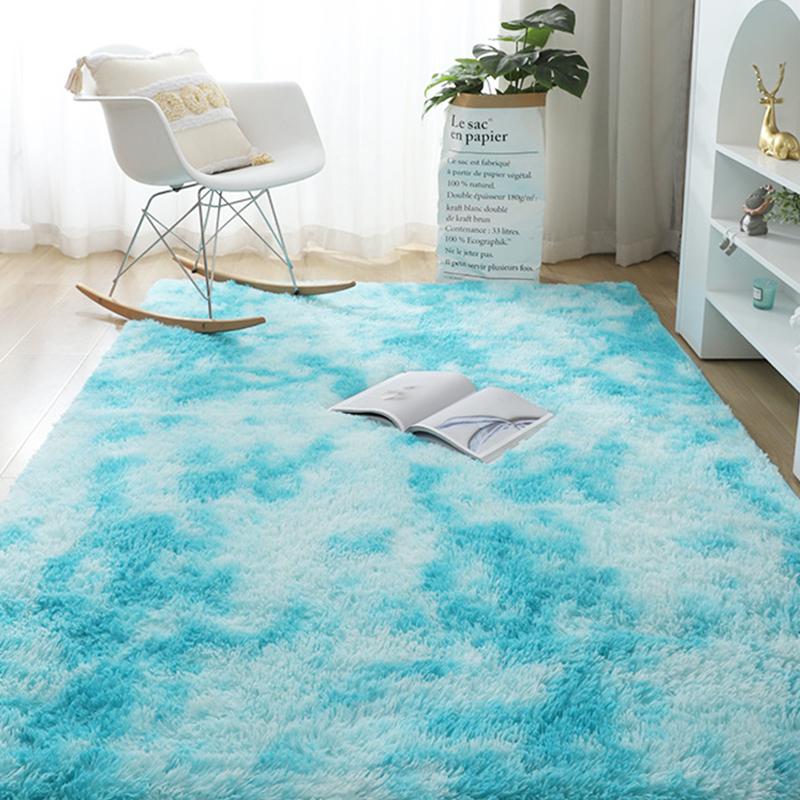 Soft Modern Pink Rugs Shaggy Fluffy Living Room Plush Carpets for Children Bedroom Bed Floor Foot Mats Nursery Kids Play Rugs