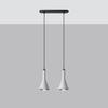 Lampa Wisząca Rea 2 E14 Szary Beton Sollux Sl.1224