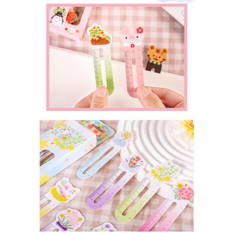 Niedliches Tier Kreativer Lineal Lesezeichen Für Kinder Schüler Lesezeichen Schreibwaren Geschenk