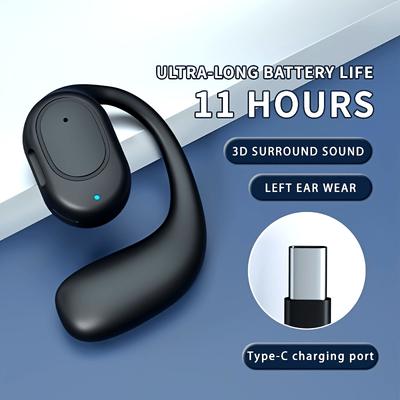 1 Stück Bluetooth Drahtlose Ohrhörer - 3D Surround Sound, Touch-Steuerung, Geräuschunterdrückung Sprachanruf, Kondensatormikrofon, Universelle Telefonsteuerung