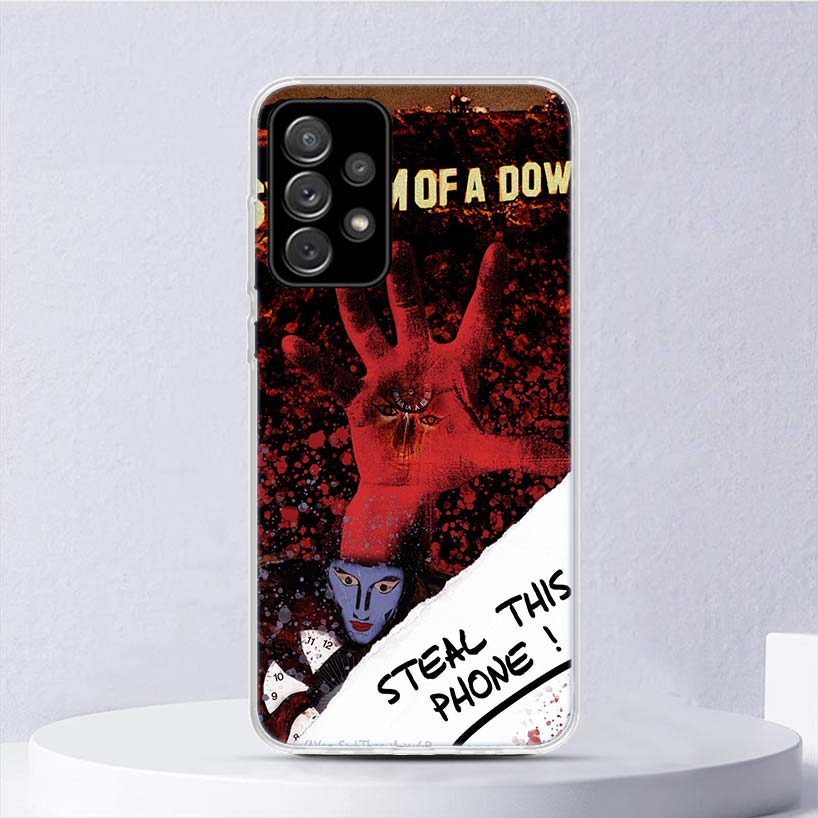 System Of A Down Soft Case For Samsung Galaxy A17 A16 A26 A36 A56 A15 A14 A13 A55 A54 A53 Phone Cover A25 A35 A24 A34 A23 A33