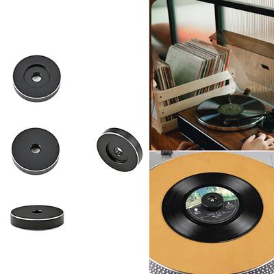 Turntable Adapter Solid Aluminum Vinyl Record Turntables Adapter 7 Inch Vinyl Center Adapter Durability Phonograph Accessories