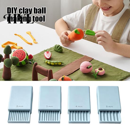 DIY Earring Making Kit 4Pcs/Set Clay Gel Ball Maker Tools, Polymer Roller, 2mm 3mm 4mm 5mm Crafting Accessories for Beads Sphere Shaper, Nail Art Bead