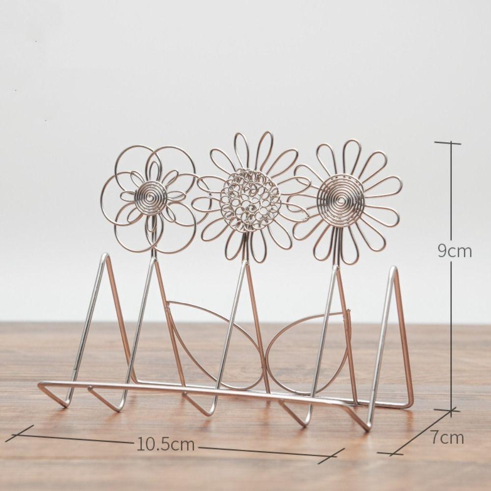 Convenient Metal Professional Desk Card Holder Desk Organizer Office Supply Business Card Holder