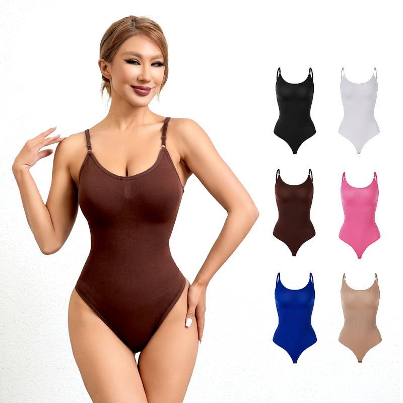 Seamless Shapewear Bodysuit Tummy Control Butt Lifting Plus Size Cami Shaper