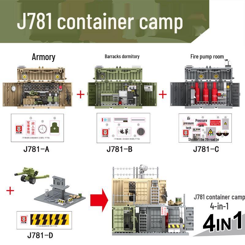 Toby Lion J781 Fire Pump Room Building Blocks