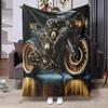 Supercar-Motorradmuster Flanell-Druckdecke geeignet für alle Jahreszeiten geeignet für Wohnzimmer Büro Sofa und Reisen