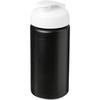 Sports Bottle with Flip Lid, 500 Ml with Handle Baseline™ "Plus" Deep Black