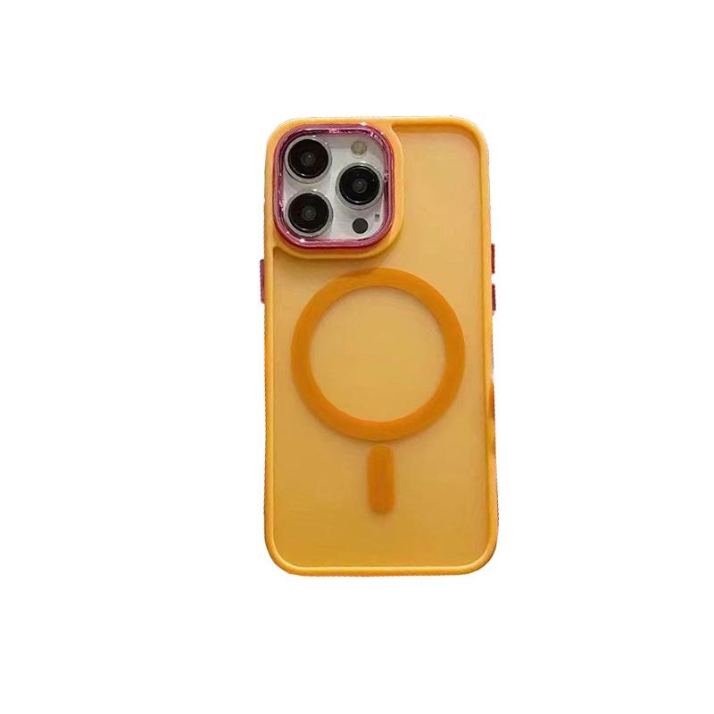 Anwendbar auf iPhone16Pro Goldschild Magnetische Saugkraft 15plus Anti-Hautgefühl Großes Loch X/xs Schutzhülle