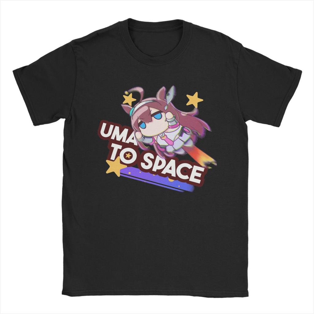 Umamsusme Pretty Derby Anime T-Shirt Men  Vintage Cotton Tee Shirt Crew Neck Short Sleeve T Shirt New Arrival Clothing
