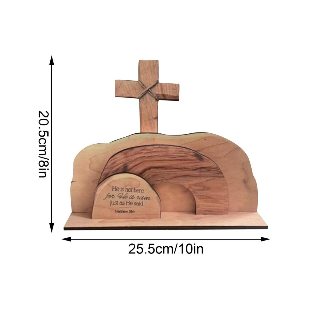 Empty Tomb Represents The Resurrectio Decoration In Easter Scenes Wooden Decorations Decoration Of Family Festival Activities