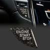 TOMALL Carbon Fiber Car Engine Start Stop Cover Sticker Compatible with Cadillac ATS ATS-L Engine Switch Power Ignition Cover Trim for Car Push Start