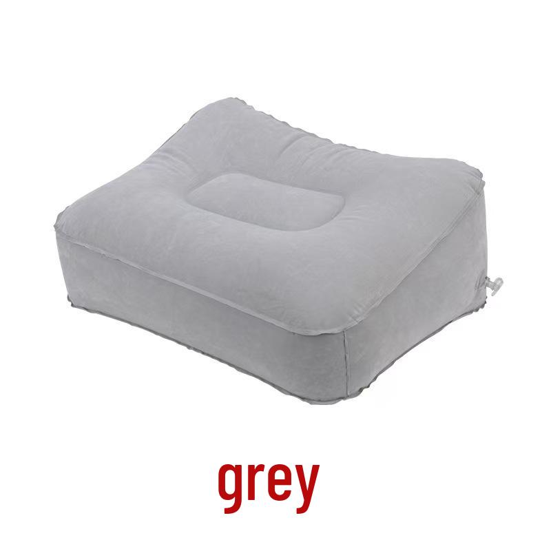 

Inflatable PVC Travel Footrest Pad for Airplane, Car, and Outdoor Use 39x29x16cm сірий колір