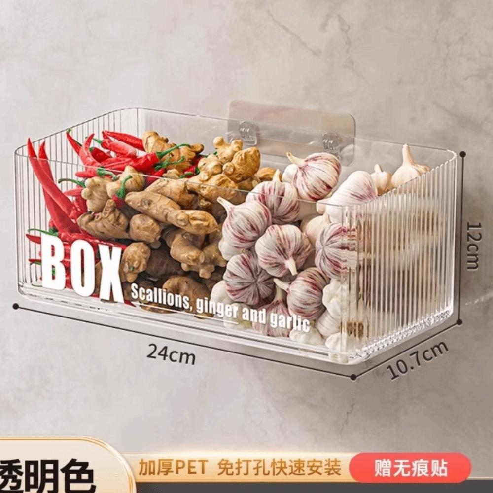 Clear Cabinet Door Organizer Large Capacity Spice Bottle Storage Box  Kitchen Use