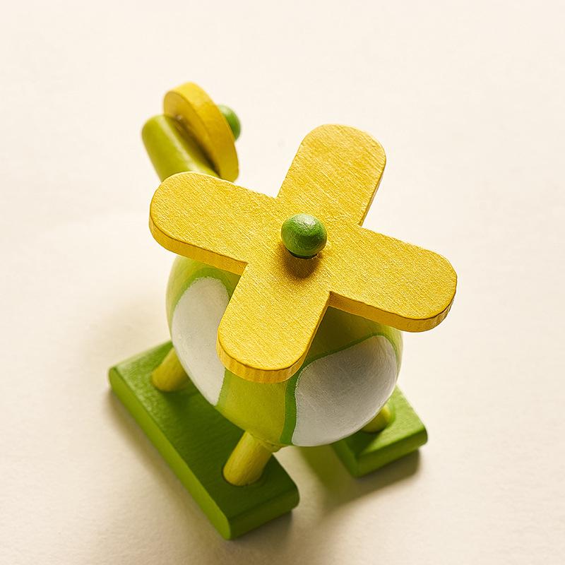 Kids Mini Wooden Cars Truck Aircraft Model Toy Montessori Wooden Education Colorful Vehicle Toys Simulation Cars Decoration Gift