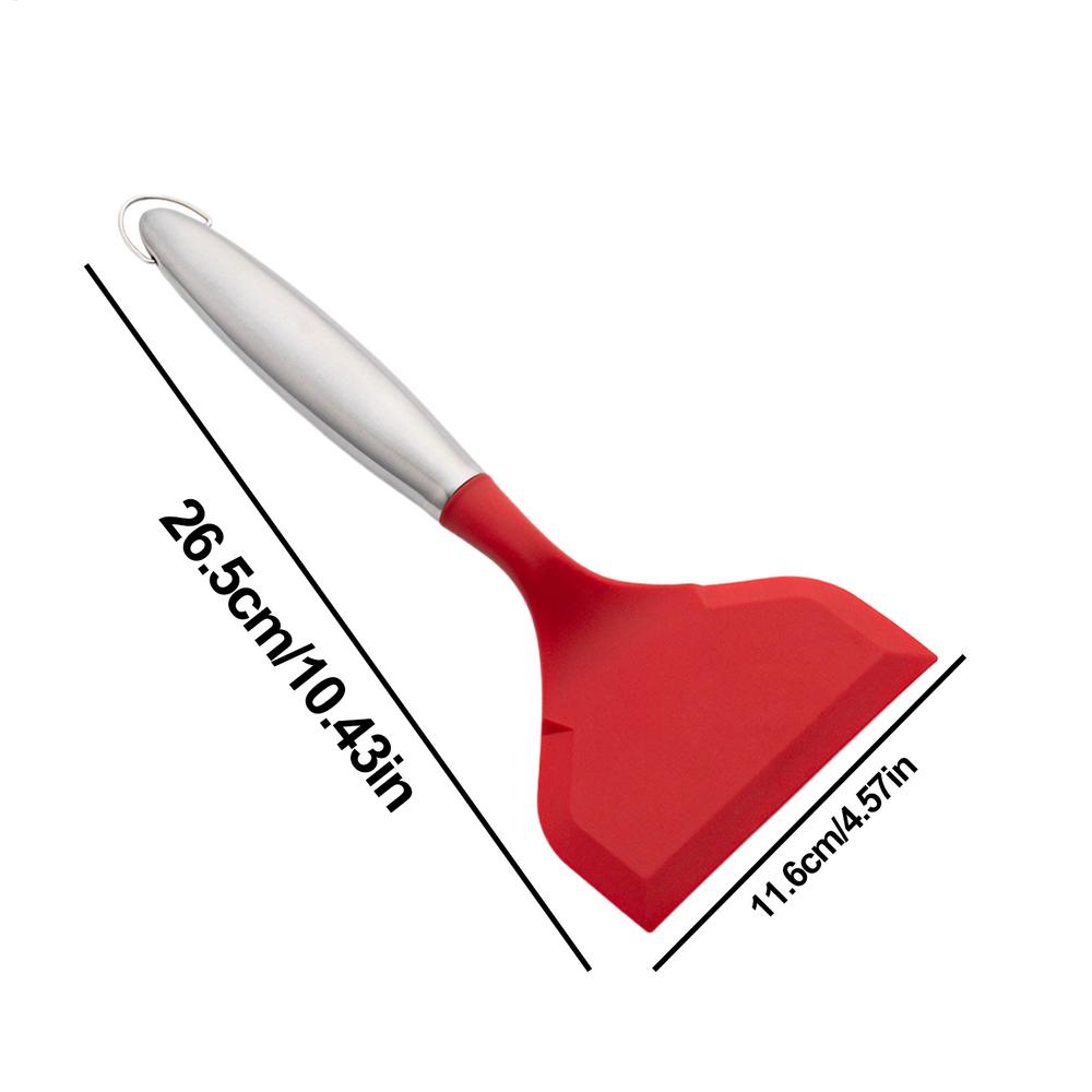 Non Stick Spatula Household Cookware Tool Ergonomic Silicone Spatula For Frying Baking Grilling Cooking Home Cookware Restaurant красный