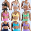 Seamless High Elastic Yoga Bra With Floral Jacquard For Fitness And Running