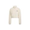 Originals 1/4 Zip Fleece Sports Pullover Sweatshirt Women Sweatshirts Beige HL0047
