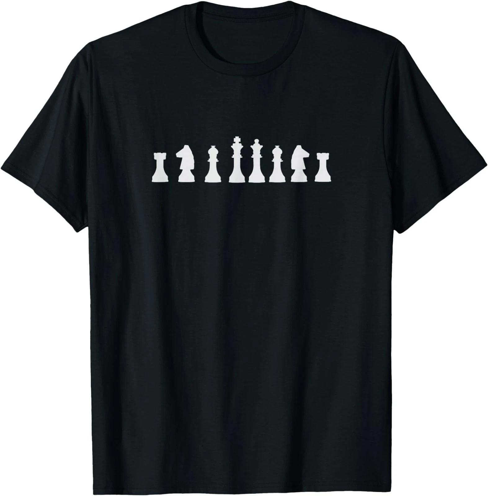 Chess Player Lover Graphic Art Chess Pieces Mens T-Shirt XL