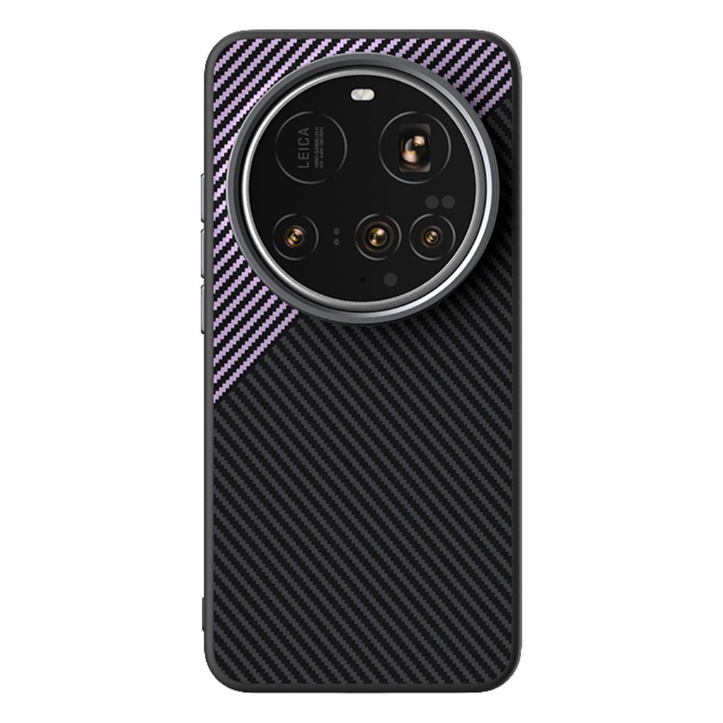 ABEEL For Xiaomi 15 Ultra Magnetic Case Carbon Fiber Texture TPU PC PU Phone Back Cover