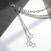 Waist Chain Titanium Steel Multi Layer Design Star Pendant Hip-hop Men Women