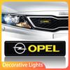 New Car Front Hood Grille Emblem LED Light Grill Decorative Lights for Astra H G J Insignia Mokka Zafira Corsa C D Antara