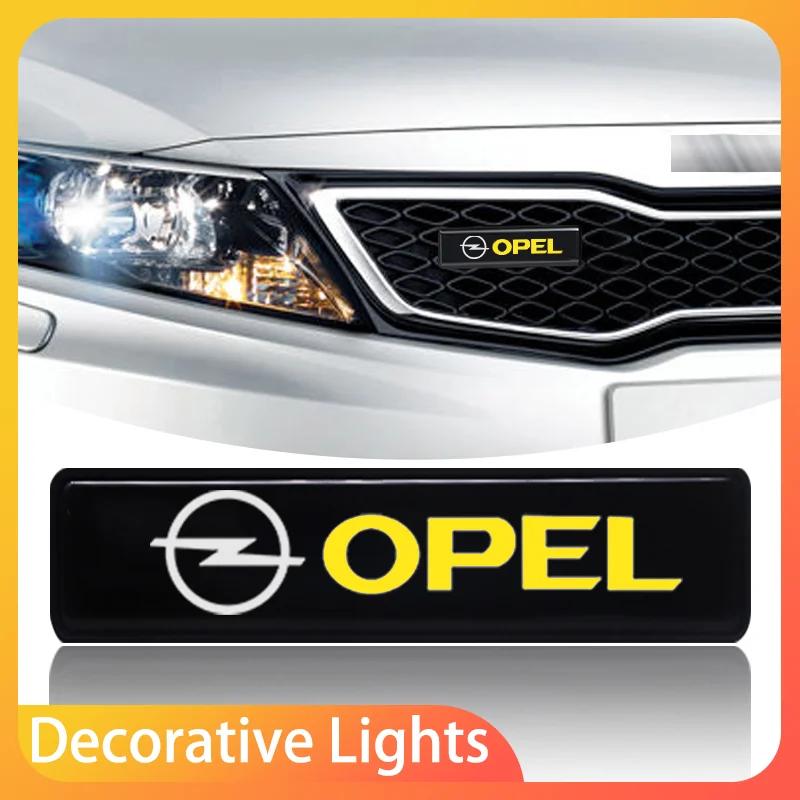 New Car Front Hood Grille Emblem LED Light Grill Decorative Lights for Opel Astra H G J Insignia Mokka Zafira Corsa C D Antara