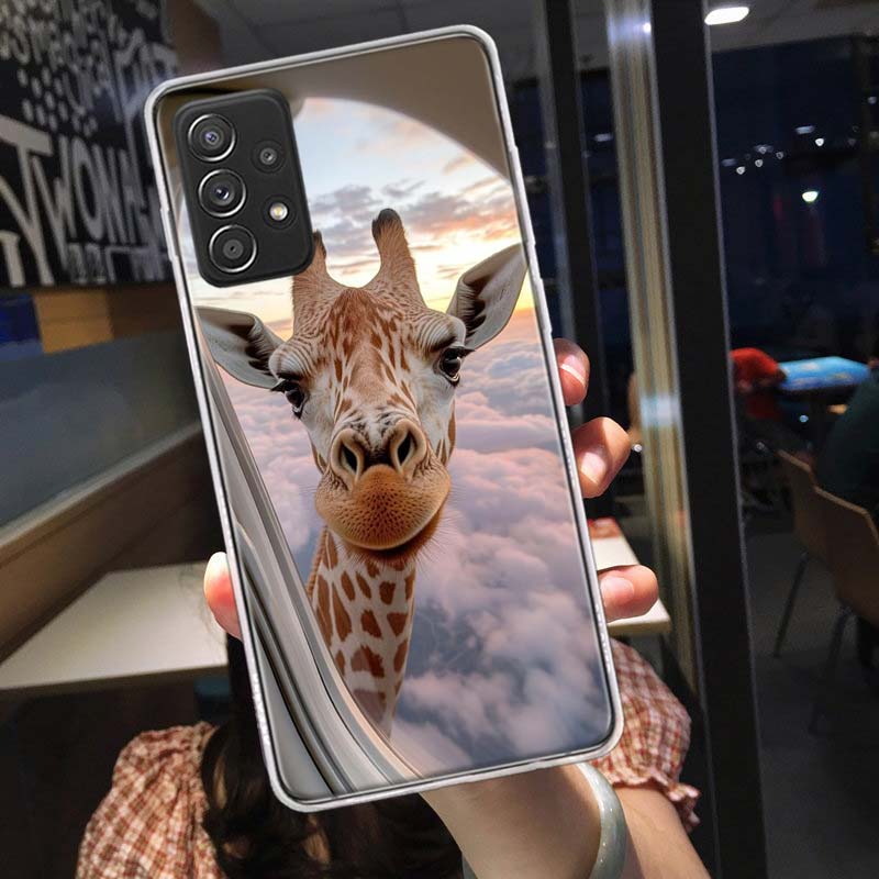 Giraffes Have Long Necks Phone Case for Samsung A54 A57 A37 A17 A14 A15 A12 A24 A34 A55 A35 A25 A52S A07 A05S A04S A22 A32 A72 G