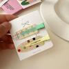 1 Pair Women's broken hair clips, fresh and cute versatile hair clips, no trace without hurting hair hair accessories