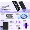 FUNSEDY Android 15 A523 Thin and Lightweight Android GMS Widevine Incell IPS Bluetooth Face OTG Wireless Split Child Black 10-inch Wi-Fi Tablet,