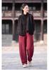 Women's 2025 Winter Ethnic Style Retro Cotton Vest with Stand Collar and Handmade Frog Buttons