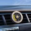 Car Mounted Aromatherapy Vent Can Rotate Wheel Hub Perfume Decoration Creative Air Conditioner Vent Aromatherapy Clip Interior