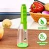 Vegetable Peeler with Container Kitchen Fruit Veggie Peeler with Sharp Stainless Steel Blade for Potato Carrot Cucumber