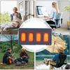 45x90cm Camping Heated Seat Cushion Cordless Electric 3 Settings Warmer Outdoor Seat Warmer Bleacher Heater For Home Office Cars