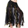 Bauchtanzkostüm für Damen Bauchtanzrock Chiffon Rüschen Maxirock Bauchtänzerin Outfit Halloween Kostüme