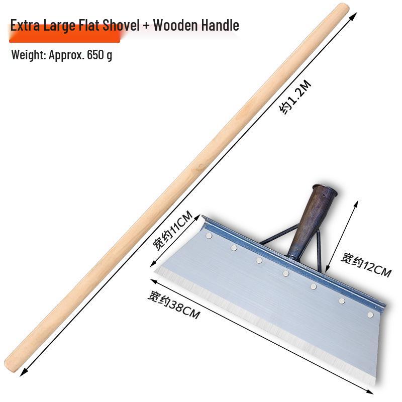 Manganese Steel Multi-Purpose Shovel: Ideal for Manure, Ice, and Snow Removal in Agriculture and Breeding.
