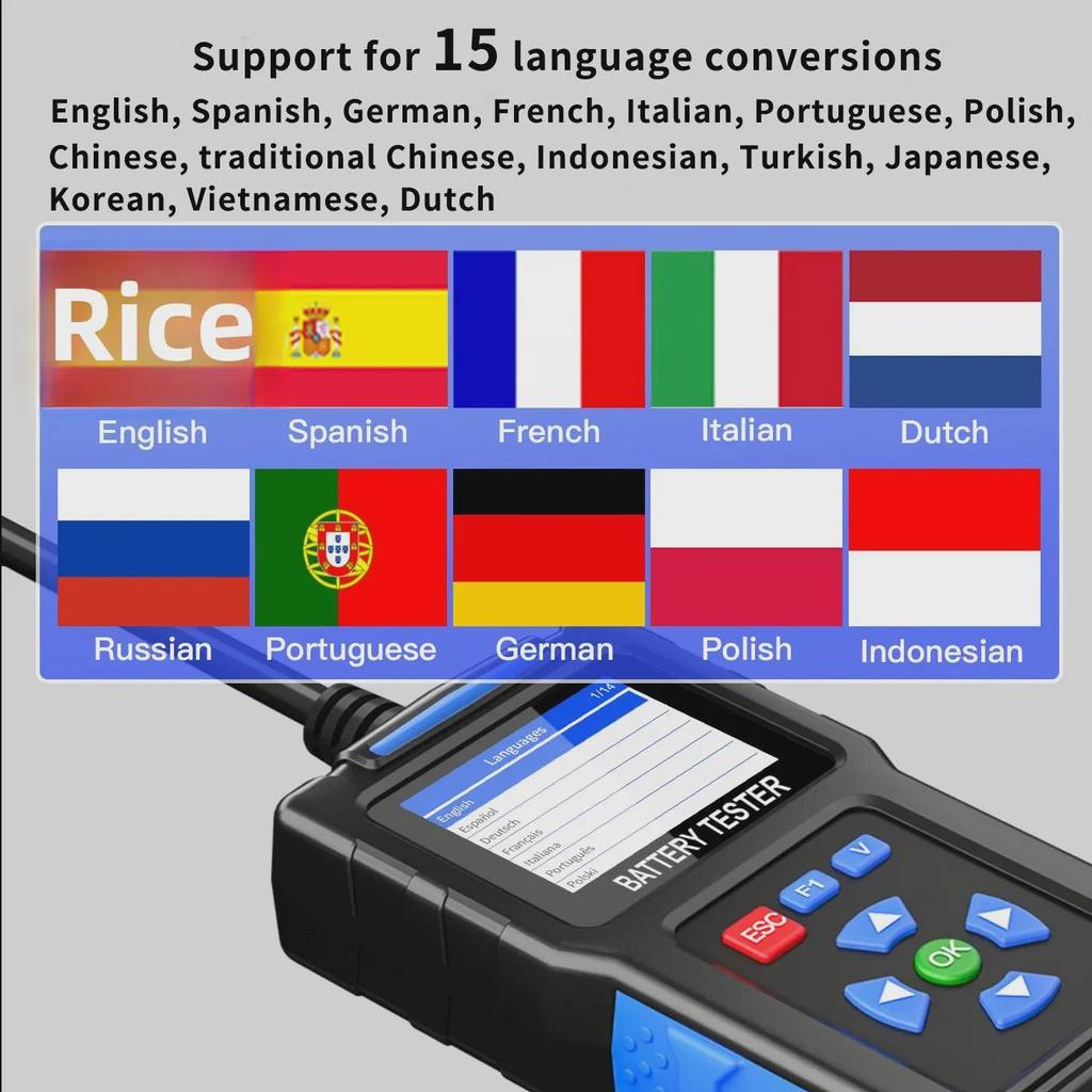 BT300 Bilbatteri- og Diagnosetester