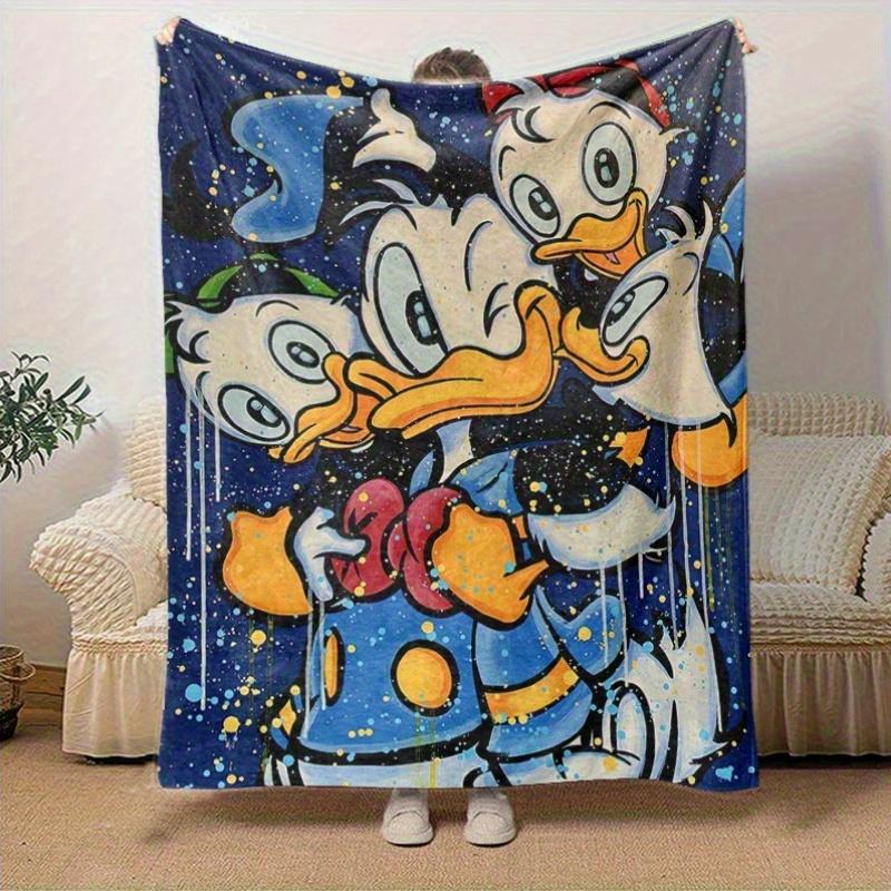 1 pezzo Coperta Plaid Famiglia Paperi Disney Decorazione Casa, Copridivano, Esterno, Regalo, Coperta in Flanella Perfetta per Camera da Letto, Soggior