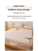 Waterproof Solid Color Quilted Bed Sheet - Thickened, Urine-Proof Mattress Protector