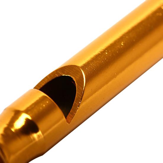 10-teilige Outdoor-Notfallpfeife mit lautem Ton, Aluminiumlegierung, Überlebens-Trainingspfeife