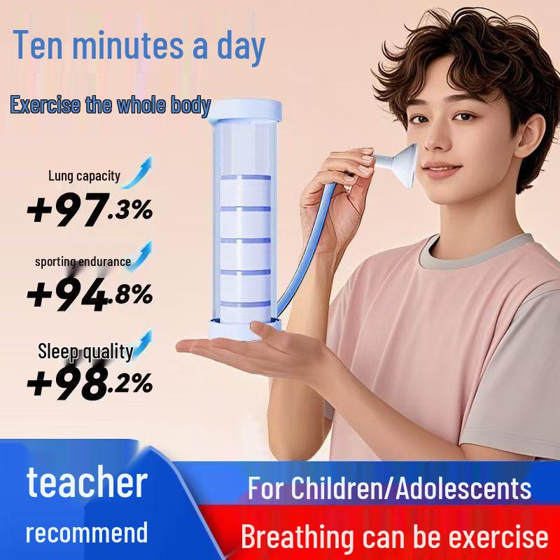 Cross-Border Fitness Equipment: Portable Abdominal Breathing Dumbbells & Lung Trainer