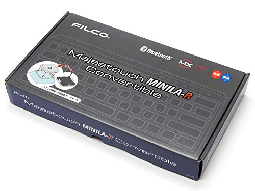 Diatec FILCO Majestouch MINILA-R Convertible with Wire Key Puller, Japanese Layout, Blue Switches, Sky Gray, FFBTR66MC/NSG-AKP