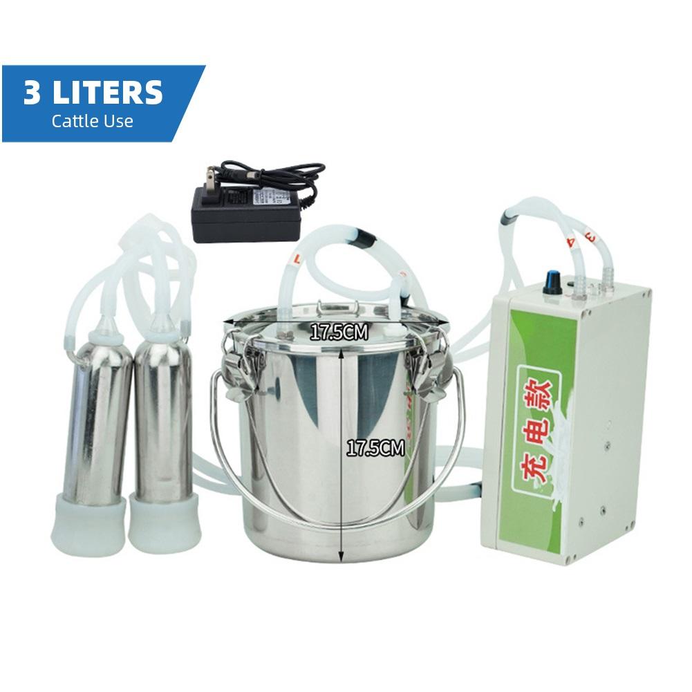 

Cow Sheep Milking Machine Veterinary Milk Sucking Equipment Household Stainless Steel Electric Milker Animal Husbandry Equipment EU Plug