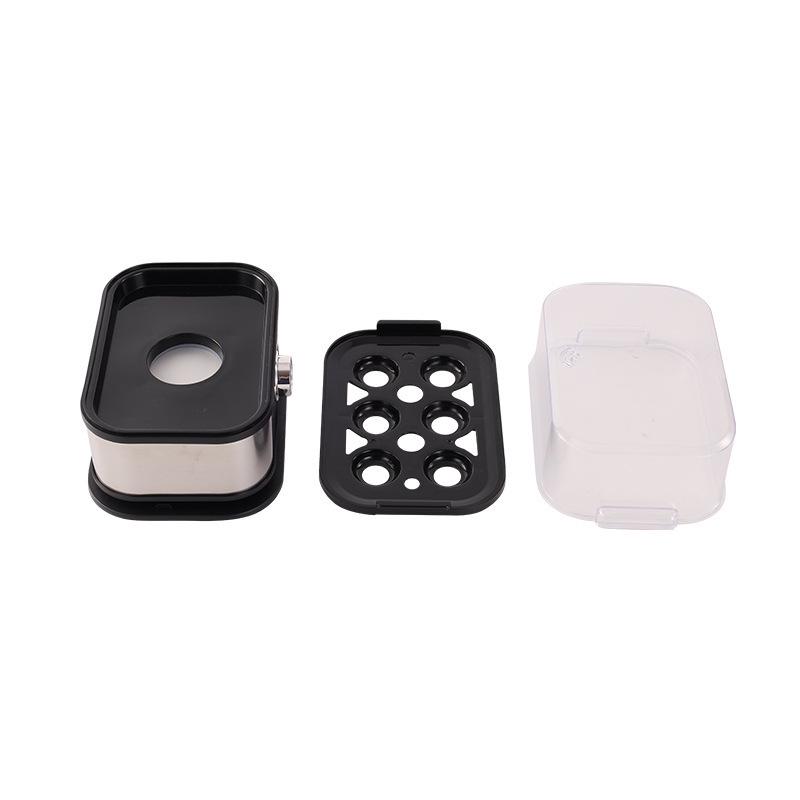 Portable Multifunctional Stainless Steel Egg Cooker: Small Steamed Egg Cooker for Kitchen and Breakfast