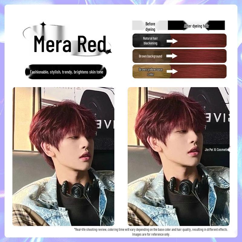 Men's Milk Tea Gray No-Bleach Hair Dye Cream