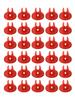 NEW Shield Nut Set Nylon Of 30 Parts Red Under-Body