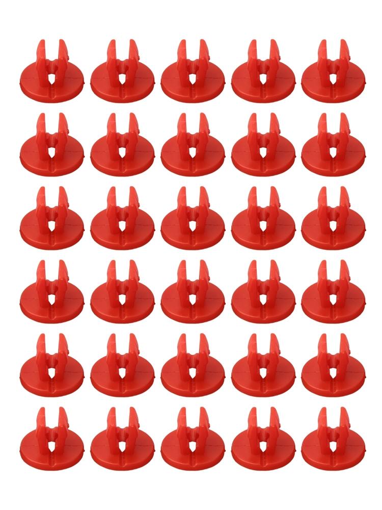 NEW Shield Nut Set Nylon Of 30 Parts Red Under-Body