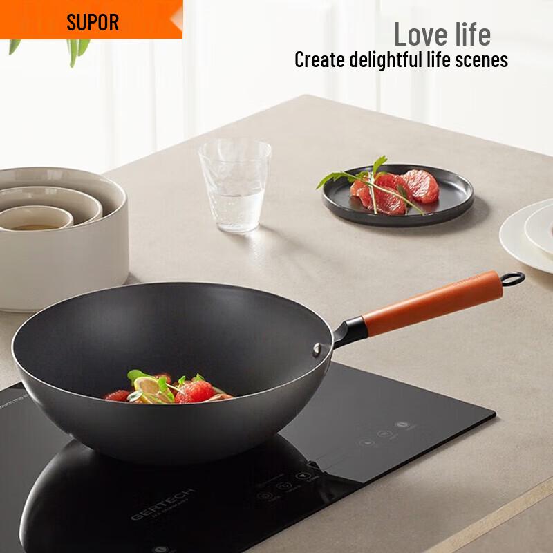 Supor Core Iron II Rust-proof Cast Iron Wok 30cm